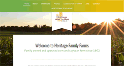Desktop Screenshot of heritage-familyfarms.com