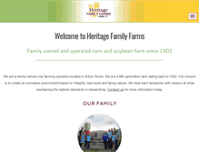 Tablet Screenshot of heritage-familyfarms.com